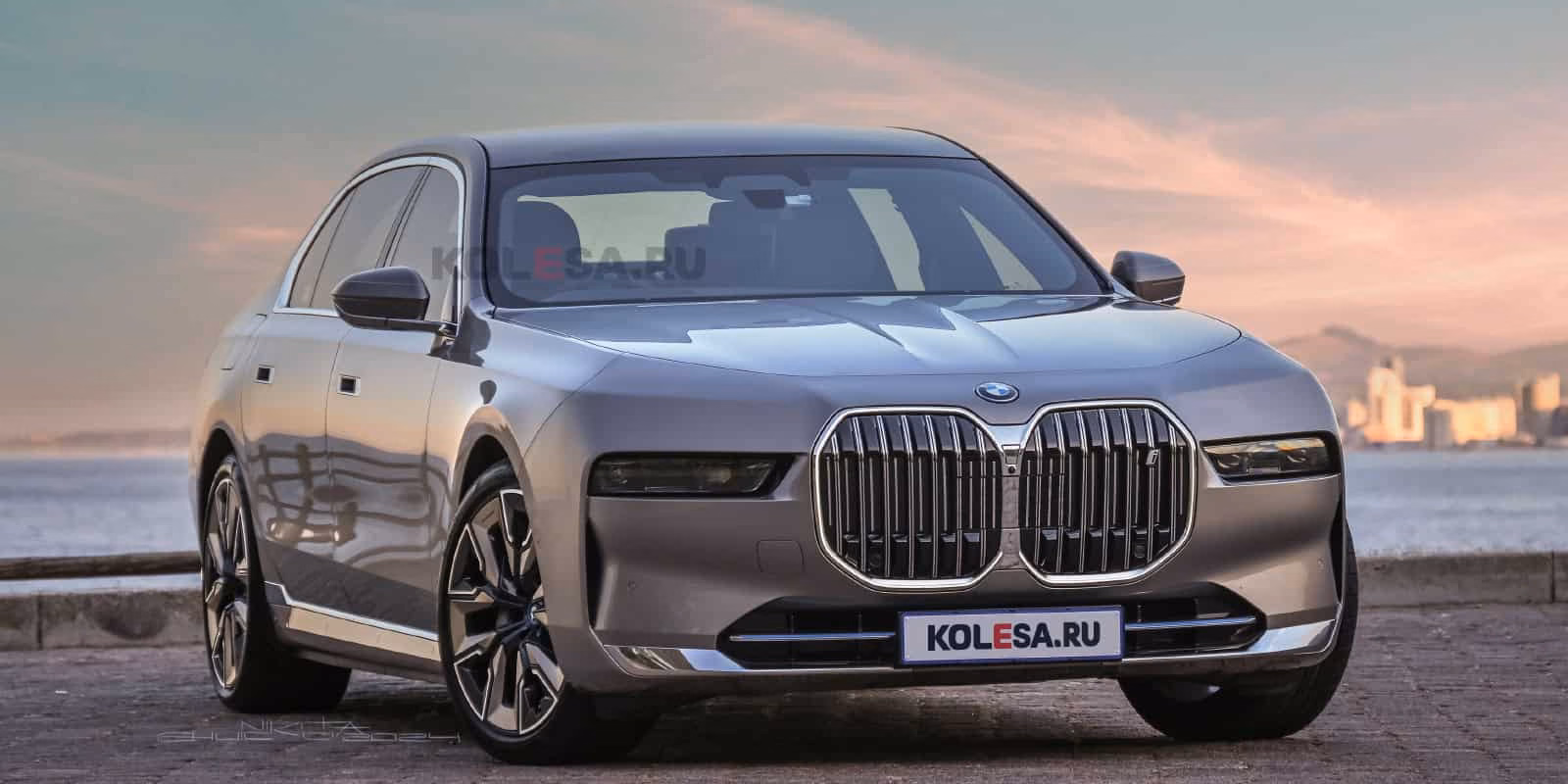 bmw 7 series g70 rendering without split headlights