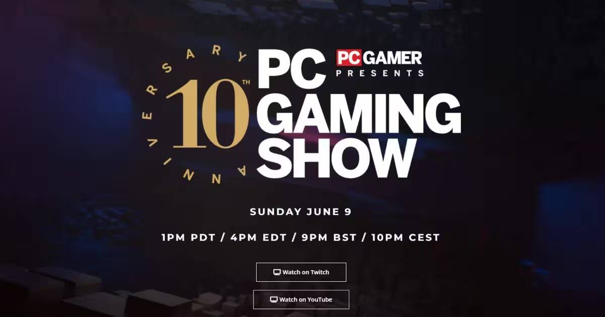 Summer 2024 gaming showcase: полное расписание игровых презентаций 10 логотип ПК Геймер и даты трансляции шоу