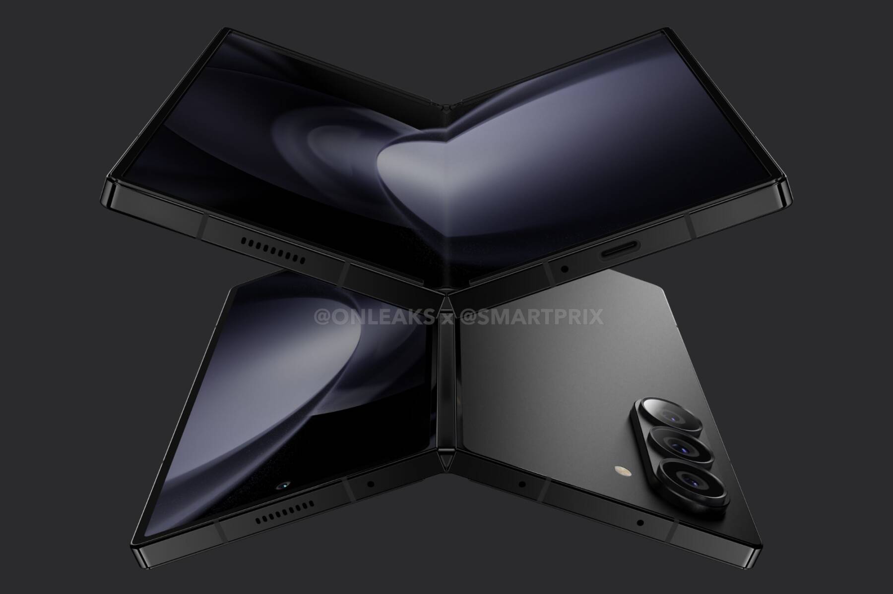 Samsung Galaxy Z Fold 6: новости, цена и многое другое 2 Samsung Galaxy Z Fold 6 со складанным экраном и тройной камерой снизу