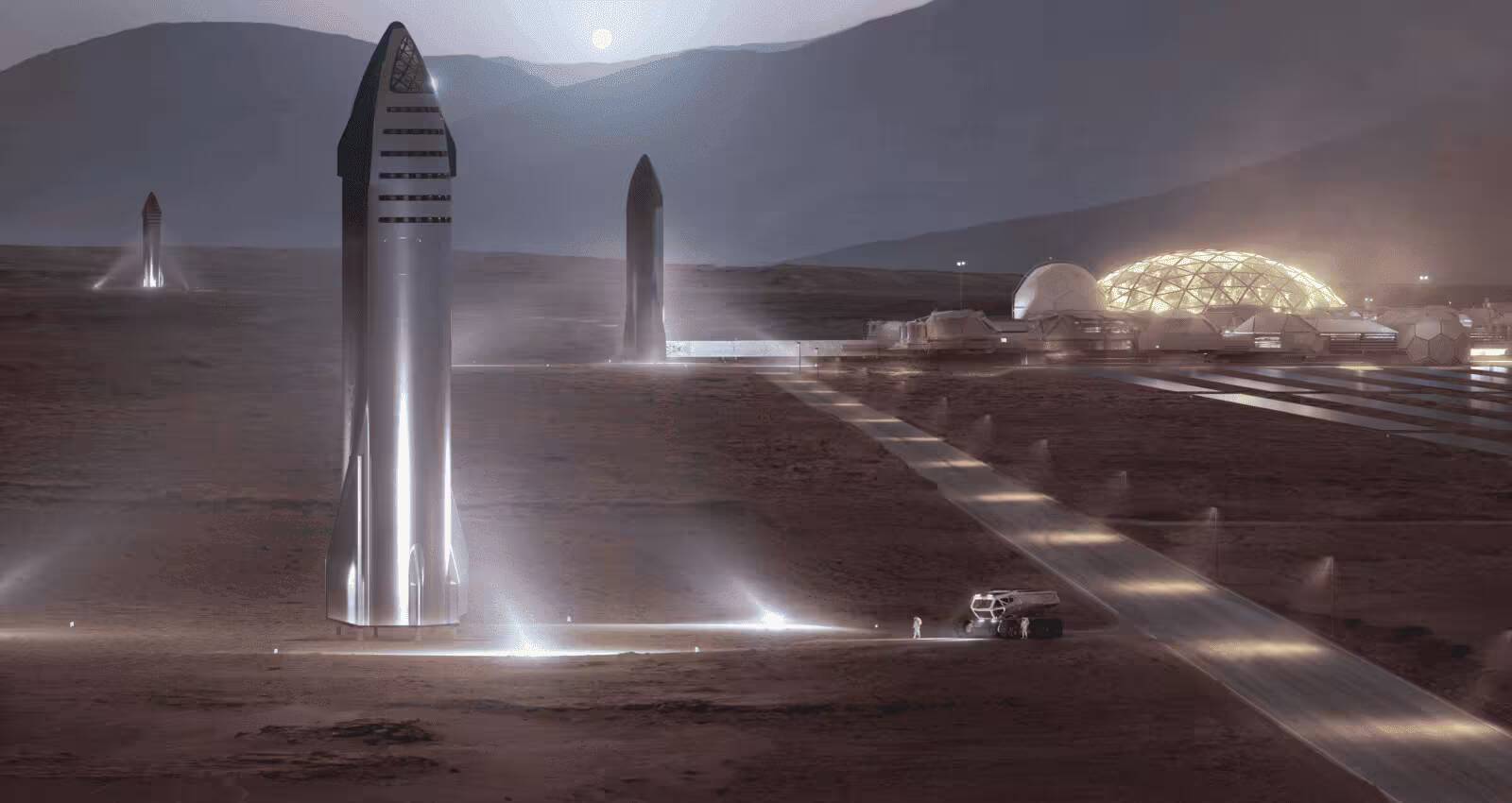 Космический ракетный комплекс Starship и инфраструктура для запусков