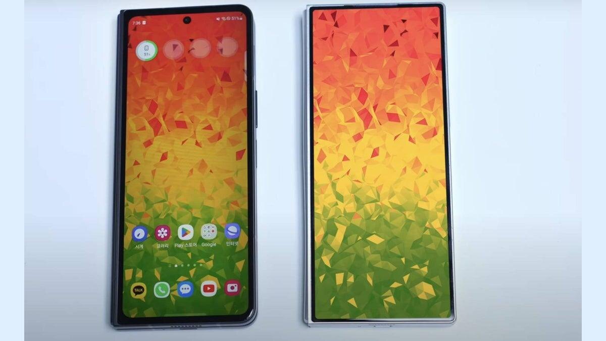 best glow up this summer galaxy z fold 6 looks amazing next to fold 5 in leaked video.webp