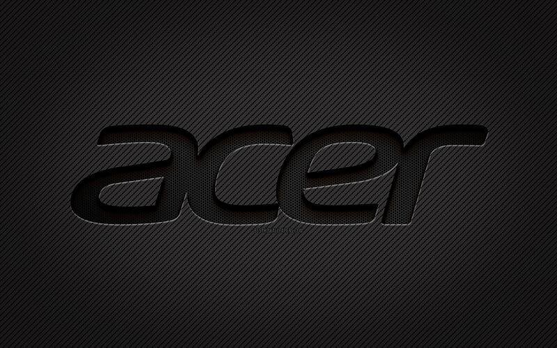 hd wallpaper acer carbon logo grunge art carbon background creative acer black logo acer logo acer