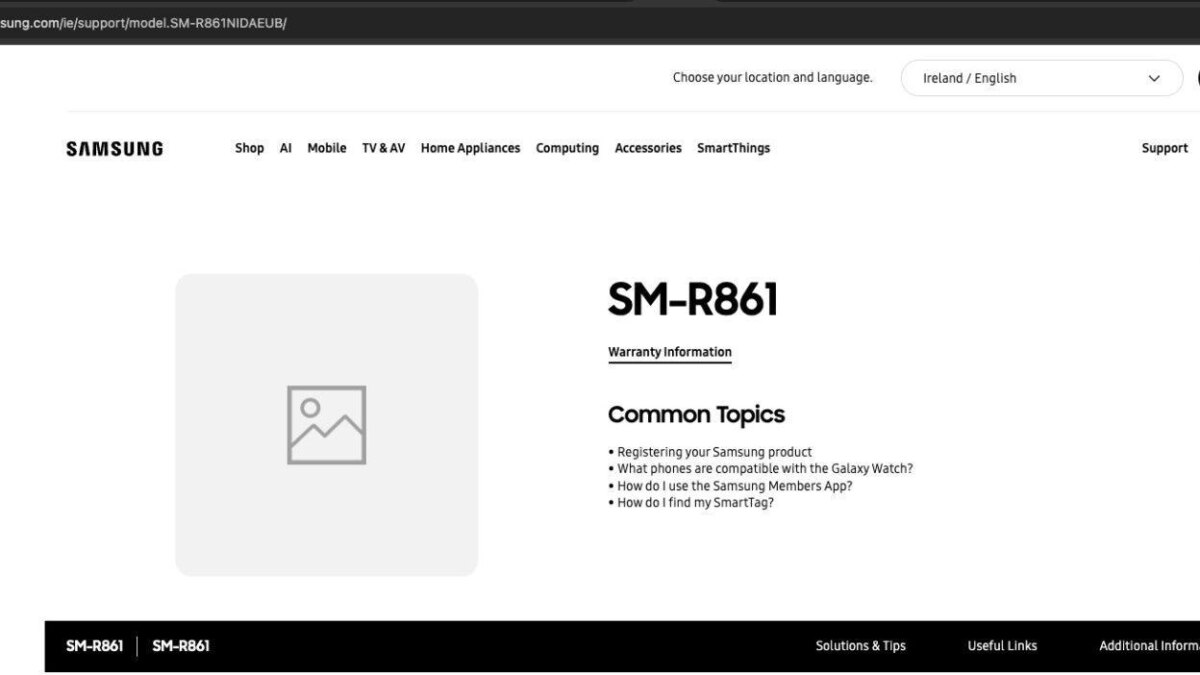 Samsung подтвердила существование Galaxy Watch FE (Fan Edition) 5 samsung galaxy watch fe support page 01