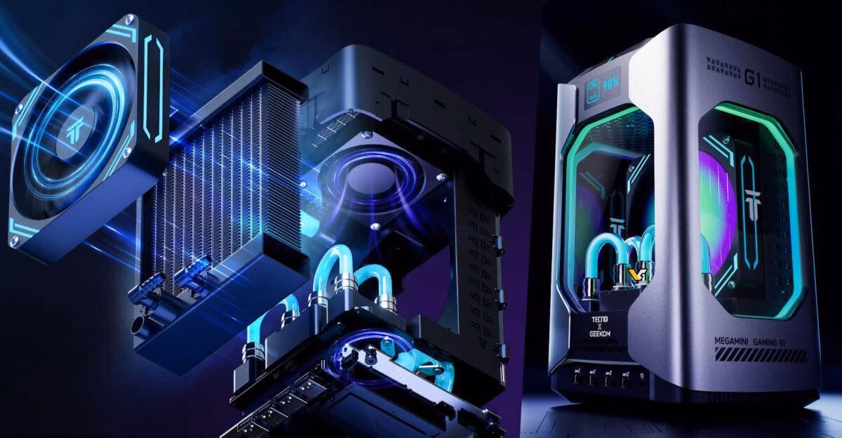TECNO и Geekom анонсировали игровой компьютер, оснащенный видеокартой RTX 4060 и жидкостным охлаждением 2 scale 1200 1 6