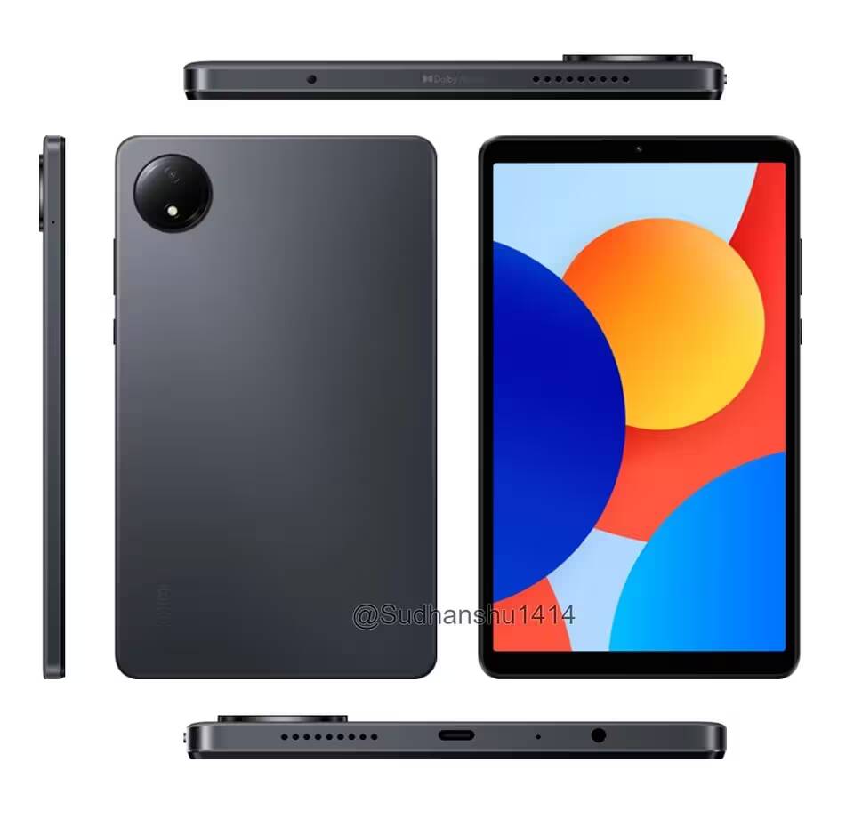В сети появились рендеры и характеристики Redmi Pad SE 8.7 перед анонсом 2 Вид с разных сторон планшета Redmi Pad SE 8.7 с технологическими отверстиями и дисплеем