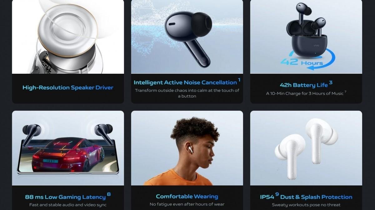 Представлены бюджетные наушники Vivo TWS 3e 3 Vivo TWS 3e