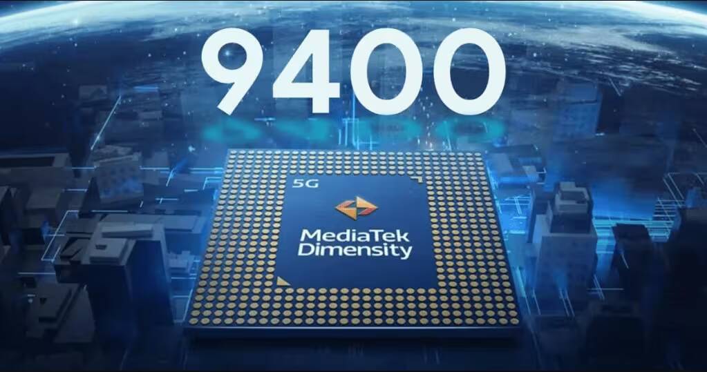 Чип MediaTek Dimensity 9400 на цифровой плате с архитектурой 5G