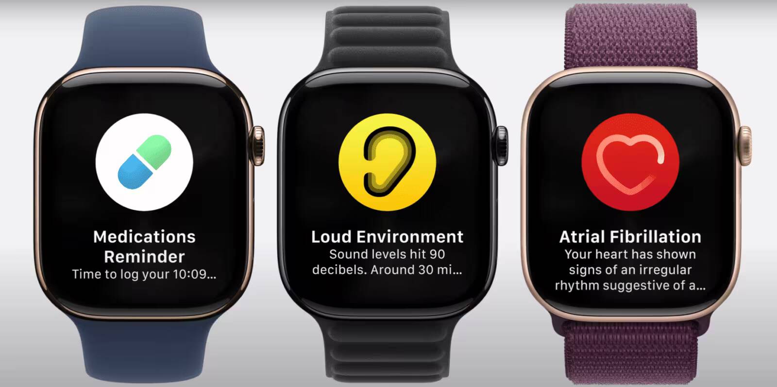 Экран Apple Watch Series 10 с уведомлениями и интерфейсом