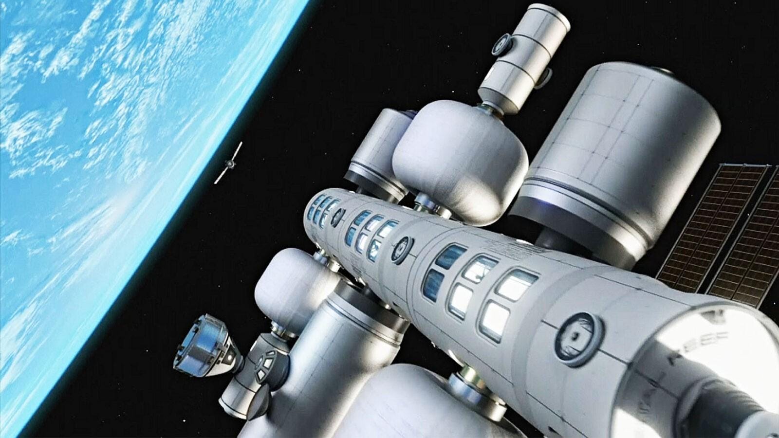 NASA финансирует 3 компании для разработки коммерческих космических станций 5 21 10 27 usa bezos space station