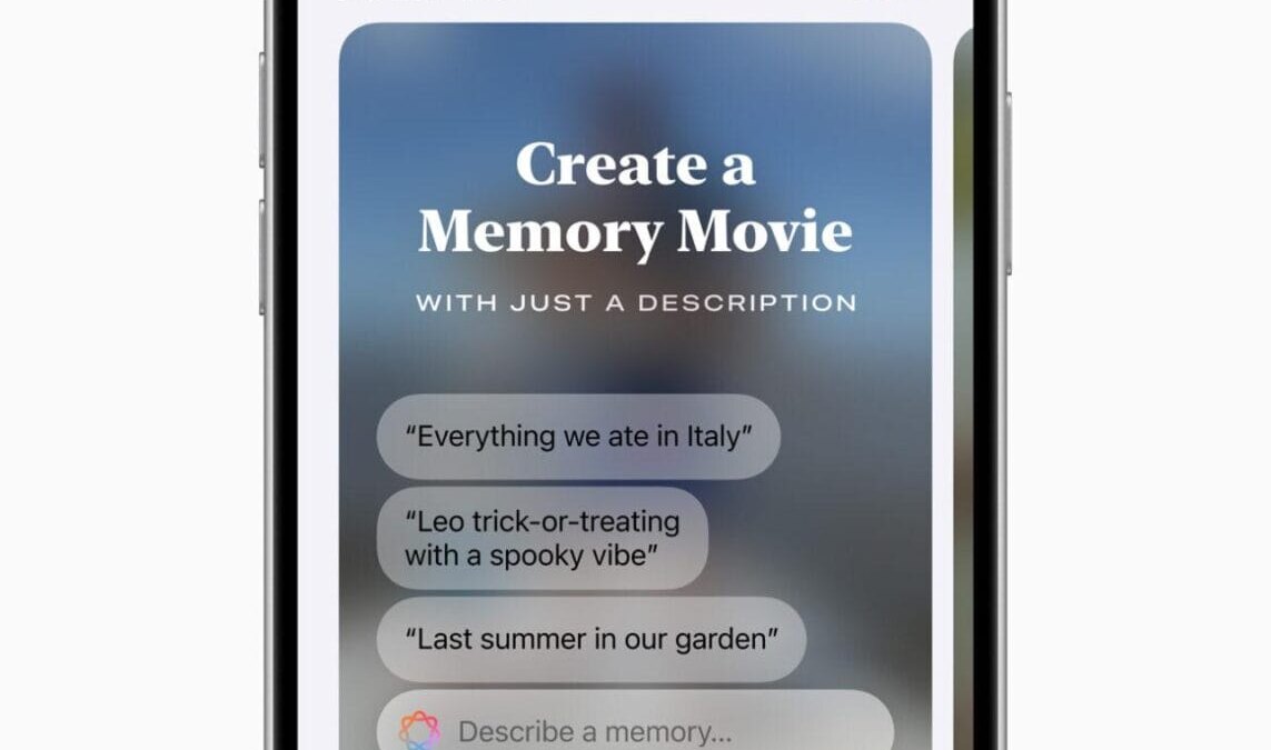 apple intelligence photos memory