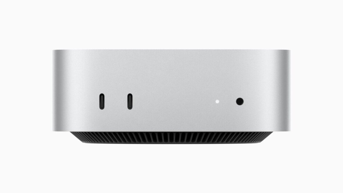 apple mac mini front facing