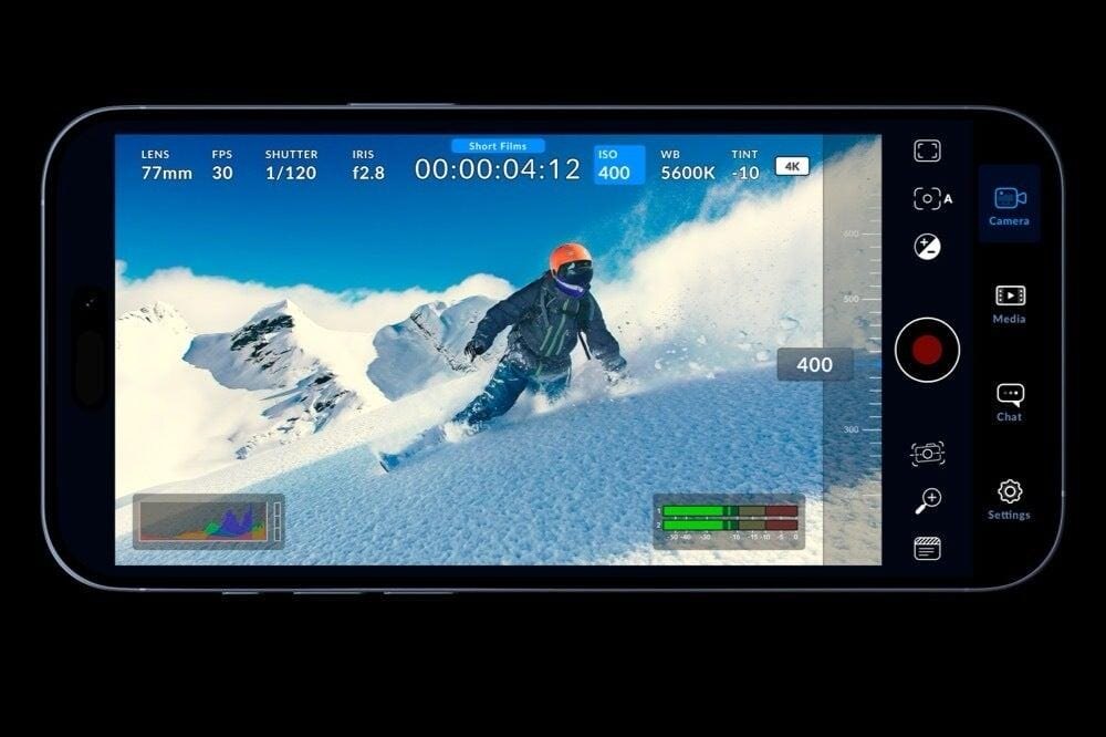 Обновление Blackmagic Camera App v2.1 для iPhone 16: новые функции 3 blackmagic camera for ios iso.webp