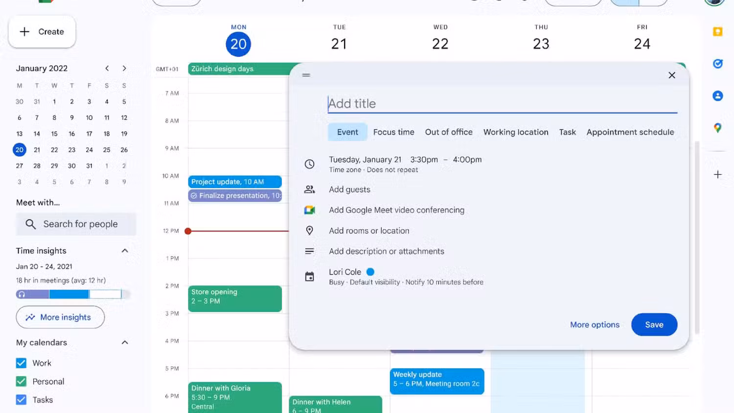 В веб-версии Google Calendar наконец-то появилась тёмная тема и Material design 3 3 google calendar web light mode