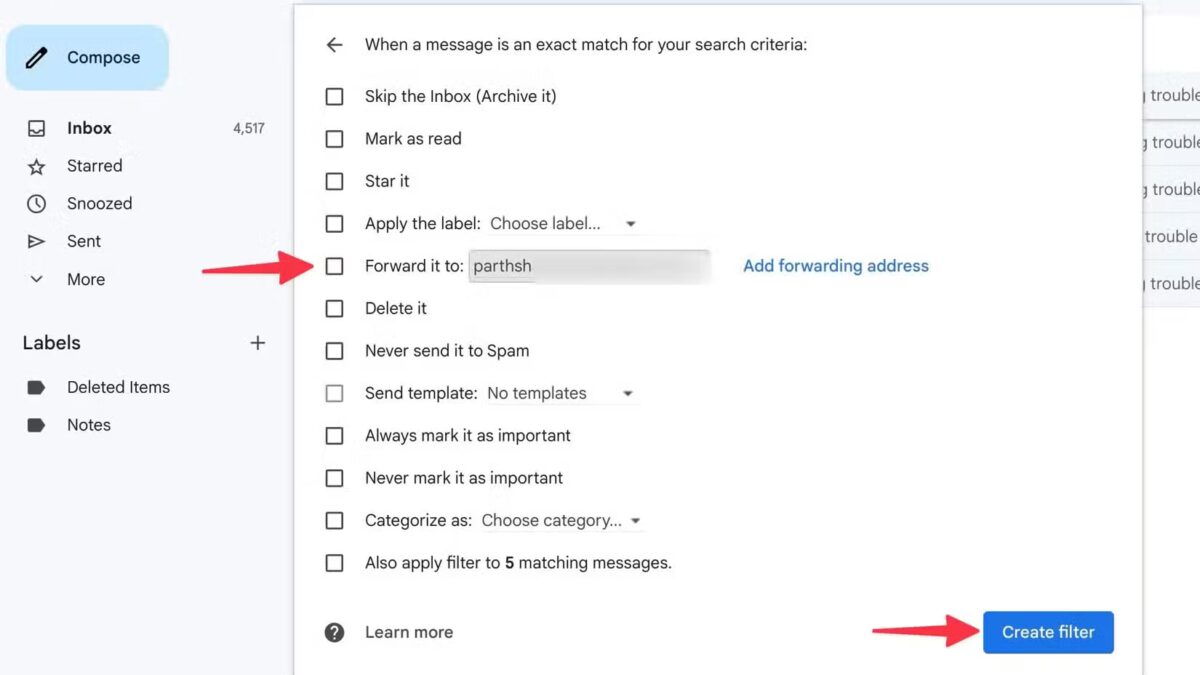 how to use gmail rules 6