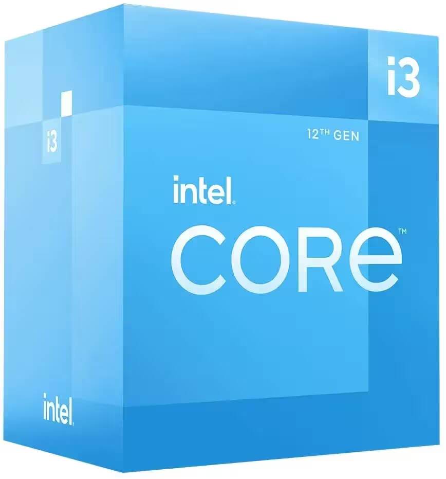 Коробка процессора Intel Core 12го поколения синий дизайн
