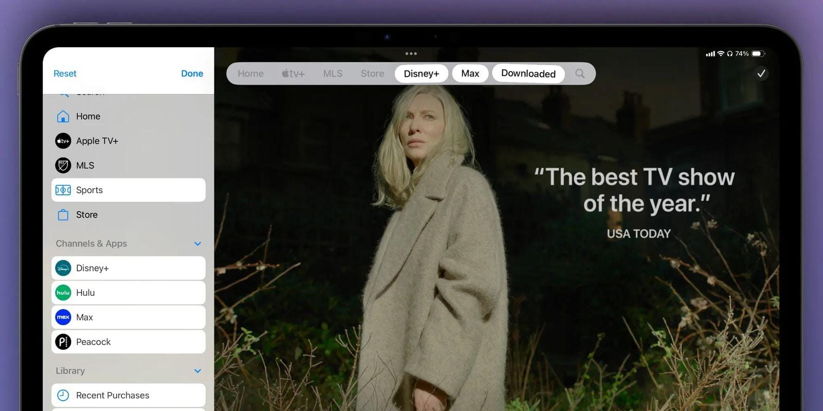 Все изменения в iOS 18.2 Beta 3: обновления для Photos, TV и других приложений 5 9to5mac tv app navigation bar ipados 18 2 beta 3
