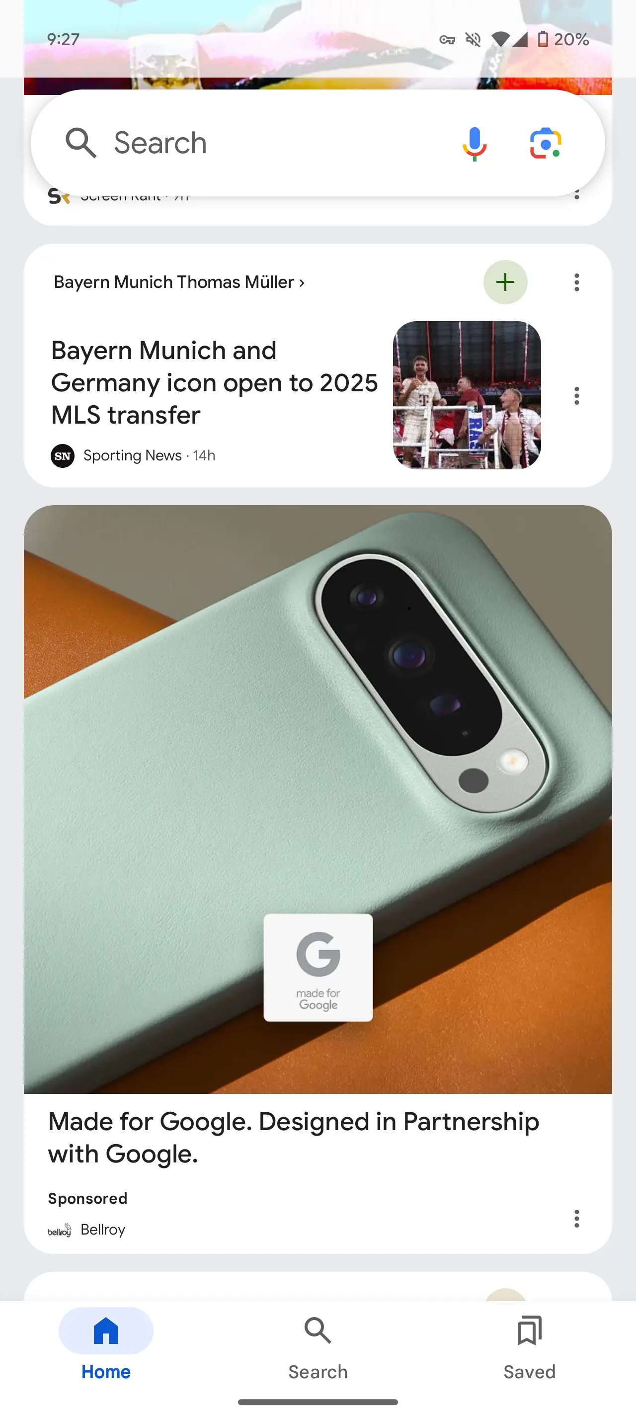 Google Discover тестирует новый дизайн карточек в стиле Material 3 12 google discover current 4.png