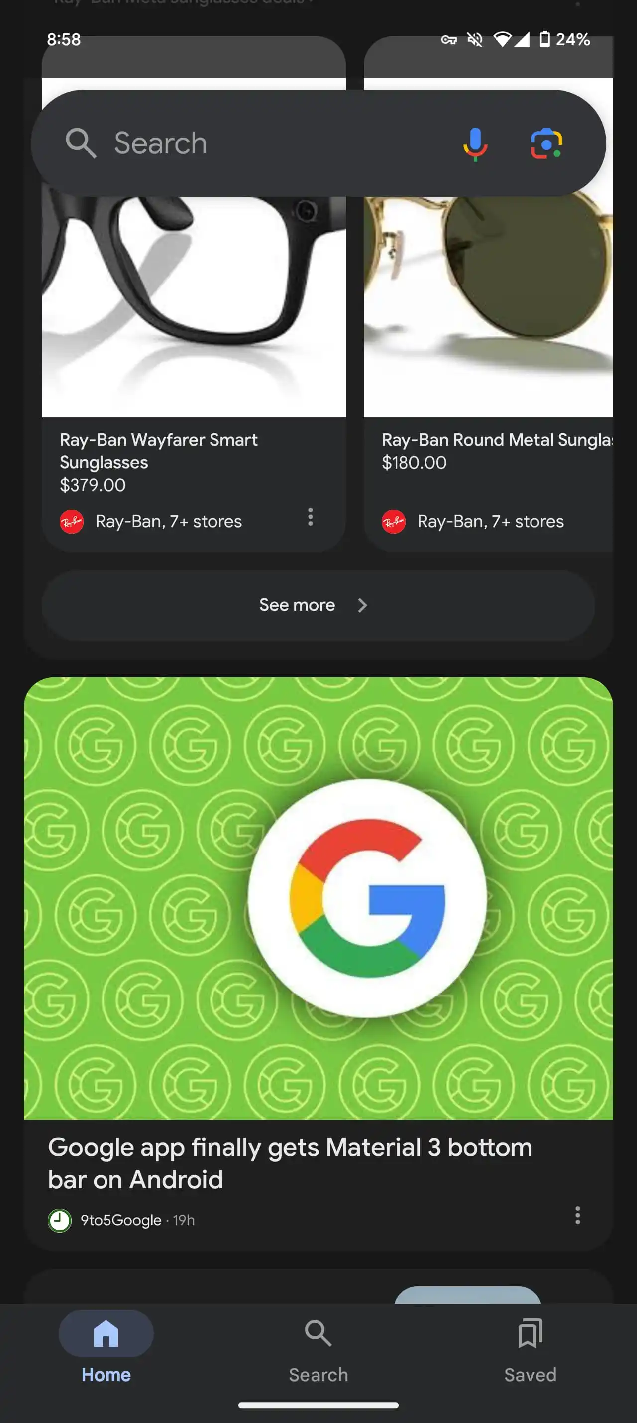 Google Discover тестирует новый дизайн карточек в стиле Material 3 10 google discover material 3 redesign 3.jpg
