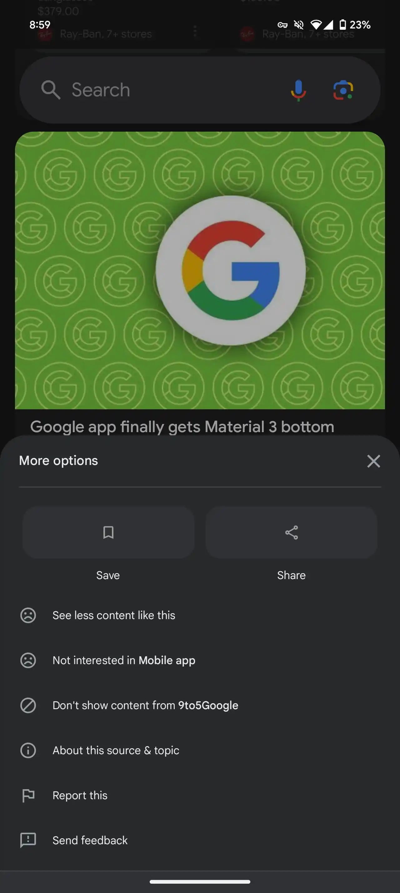 Google Discover тестирует новый дизайн карточек в стиле Material 3 11 google discover material 3 redesign 4.jpg