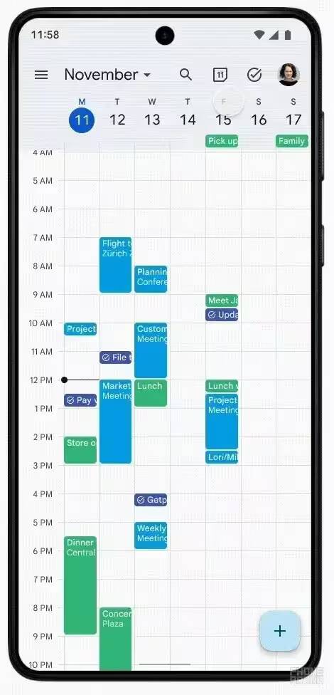 В Google Calendar теперь можно просматривать список задач 2 Экран смартфона с интерфейсом календаря Google и задачами