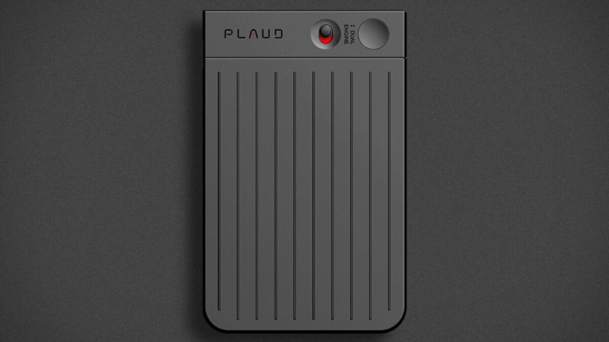 grande plaud note ai voice recorder dark