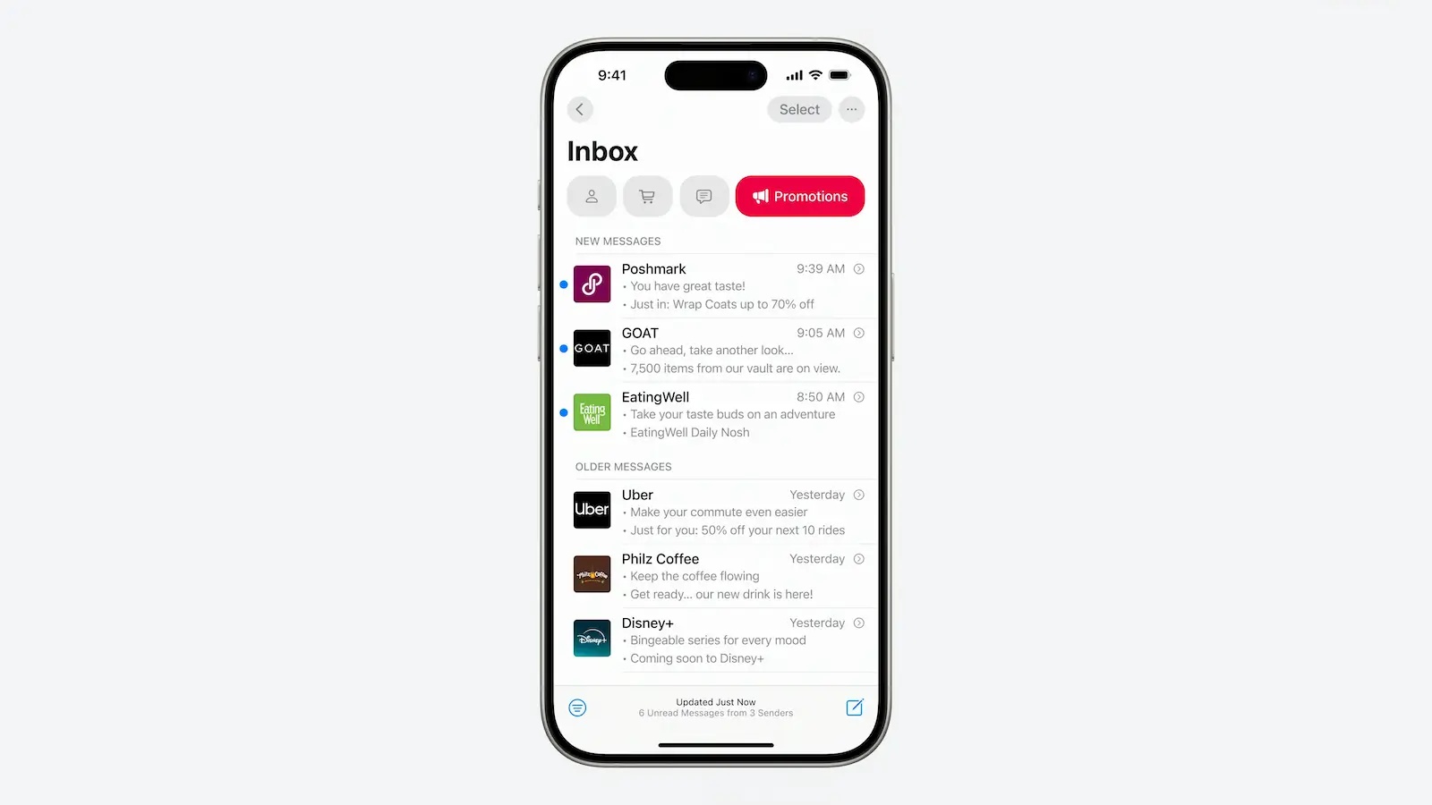 Все новые функции iOS 18.2 Beta: Apple Intelligence, расширенные настройки и новые возможности 17 ios 18 mail categorization
