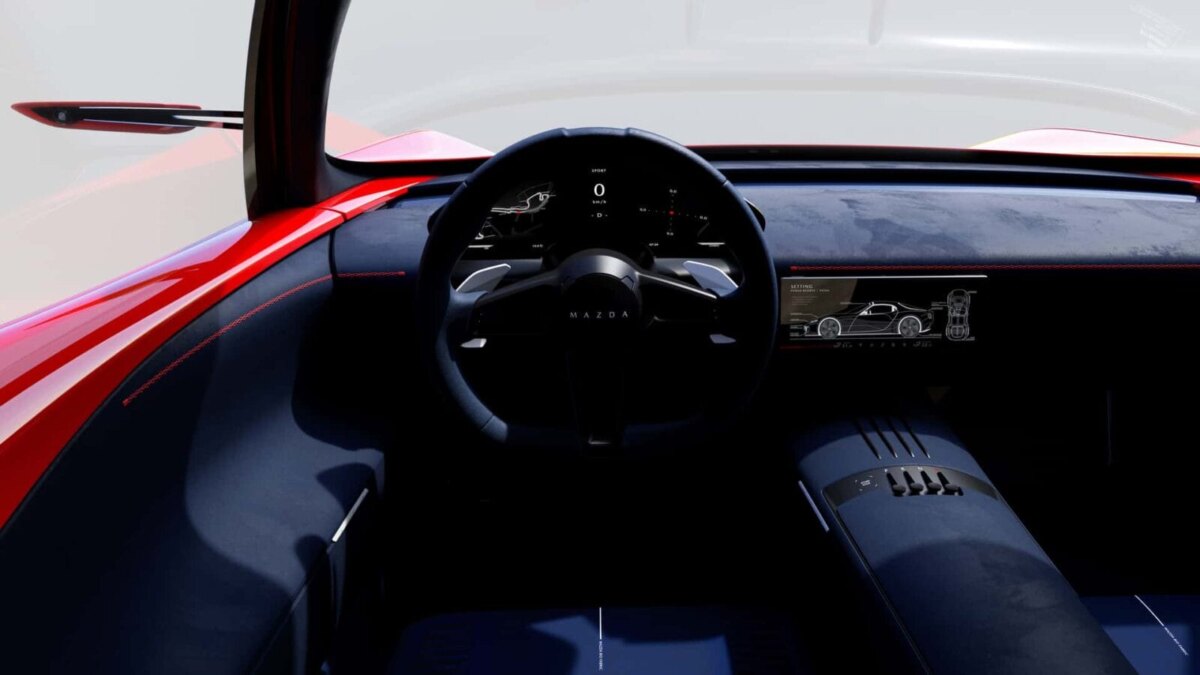 mazda iconic sp concept interior steering wheel