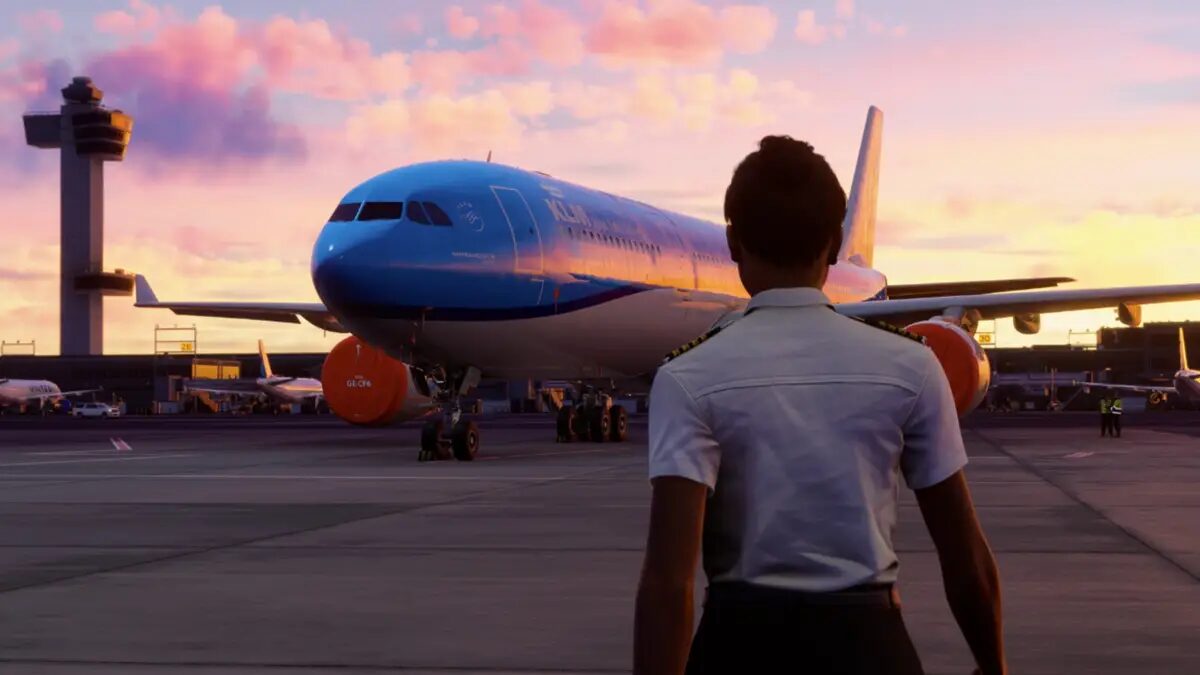 Пользователи Microsoft Flight Simulator 2024 столкнулись с долгими загрузками в день запуска 3 microsoft flight sim 2024 pilot approaching large blue commercial plane.jpg