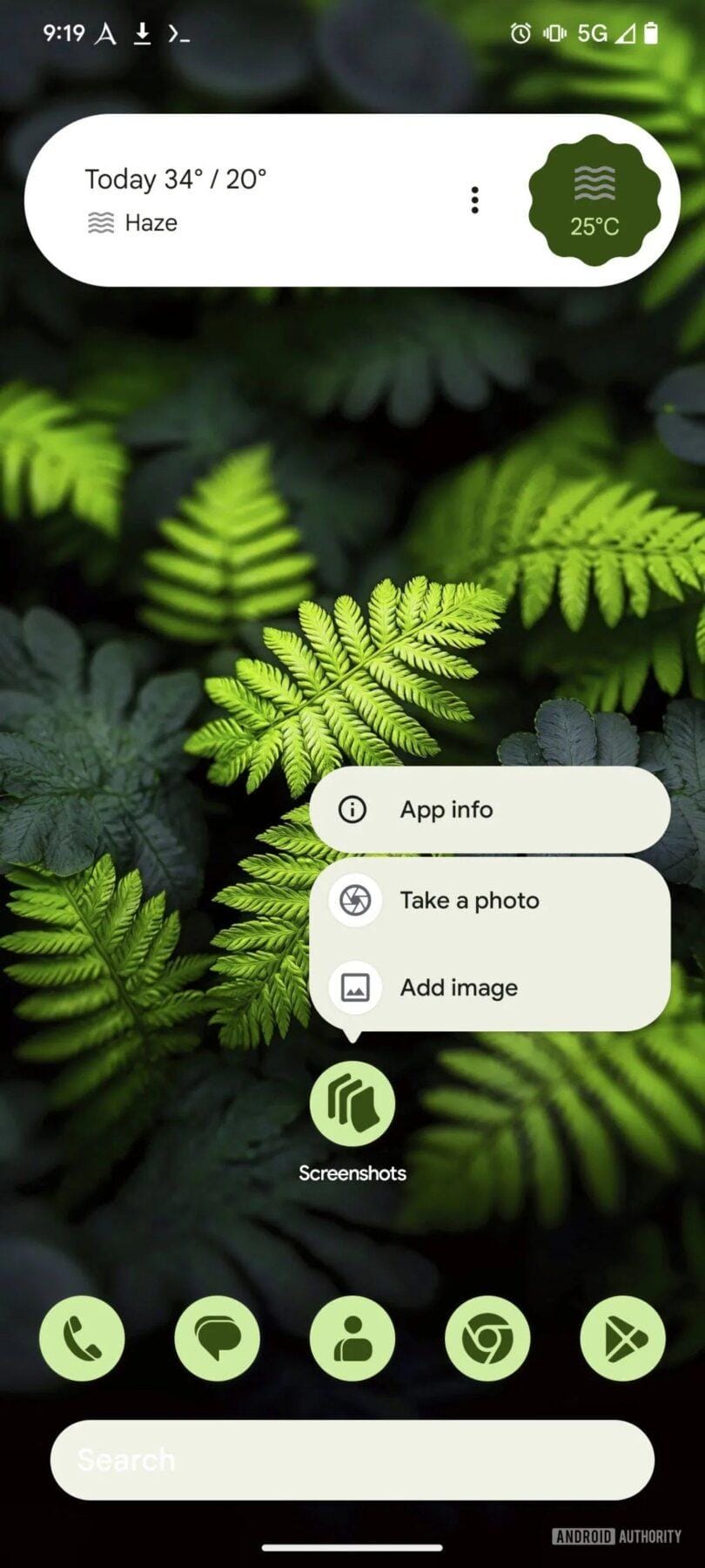 Приложение Pixel Screenshots может получить полезные новые функции 5 pixel screenshots home screen shortcuts.webp