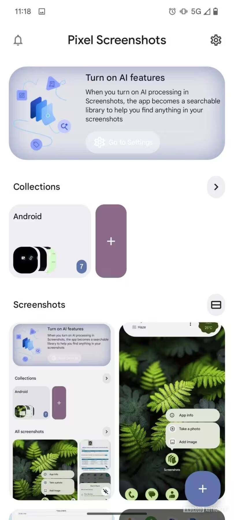 Приложение Pixel Screenshots может получить полезные новые функции 1 Экран настроек приложений Pixel Screenshots с описанием функций AI