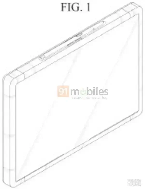 Новый патент Samsung демонстрирует планшет с раздвижным экраном 9 samsung tablet rollable patent 1