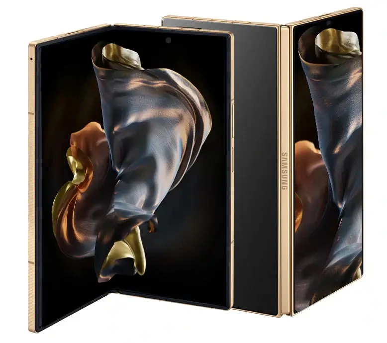 Представлен складной телефон Samsung W25 с алюминиевой рамкой Gold Armored 4 Samsung W25