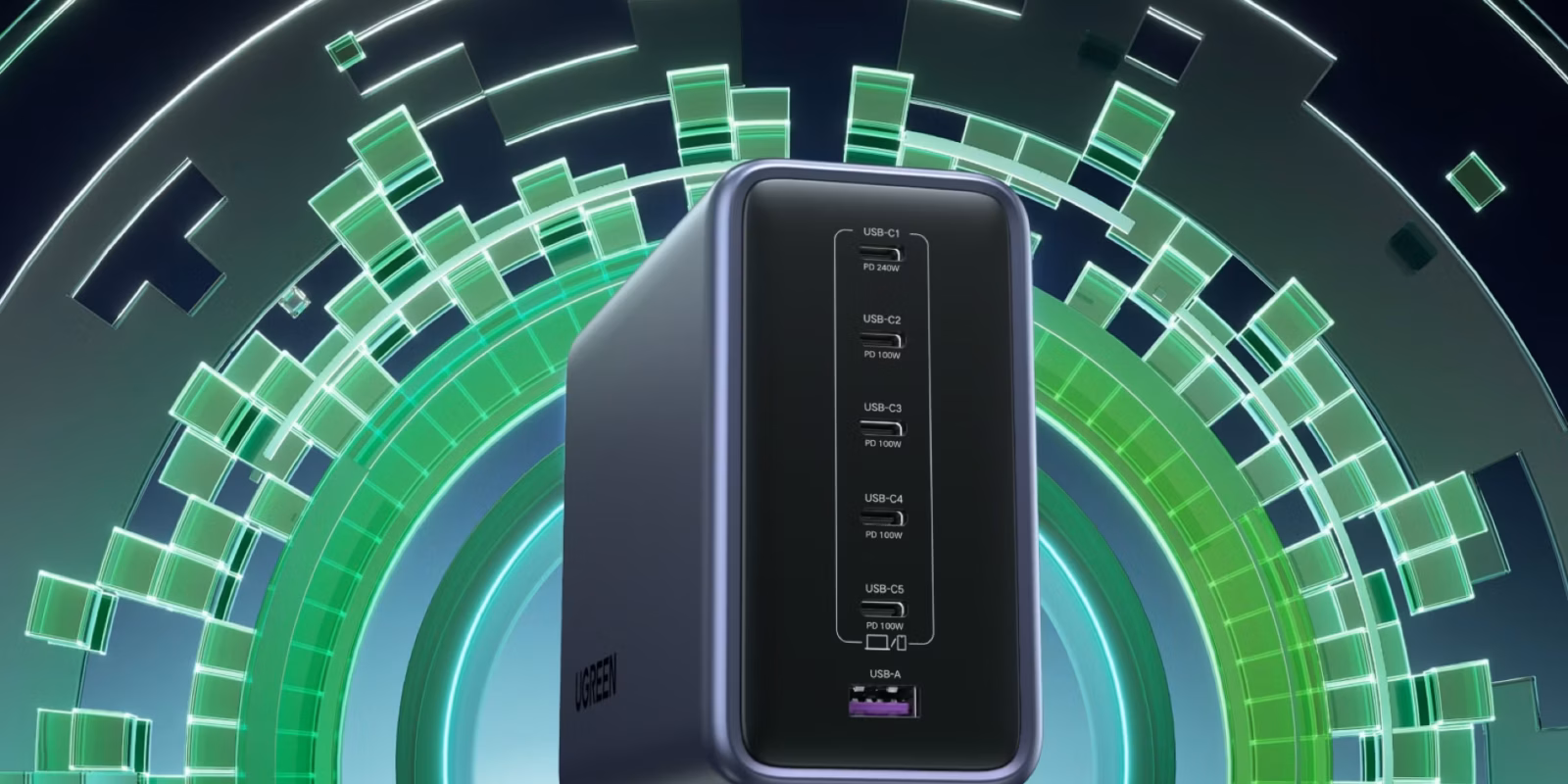 CES 2025: UGREEN выпустила зарядное устройство Nexode Desktop Charger 500W 2 UGREEN Nexode Desktop Charger 500W