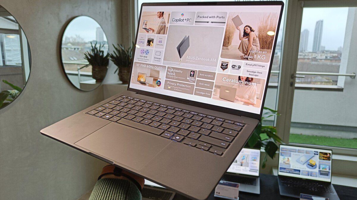 ASUS представила в Индии Zenbook A14 и Vivobook 16 на Snapdragon X 3 1366 2000