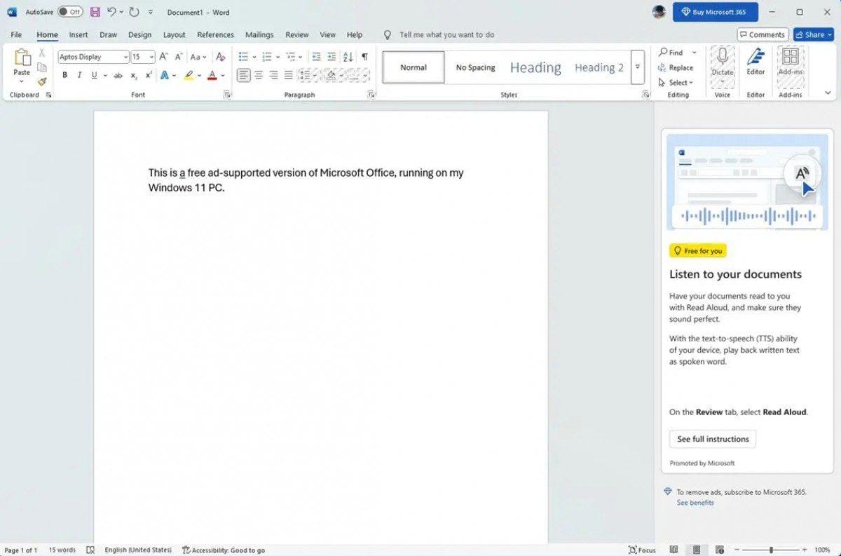 Microsoft запустила бесплатную версию Office для Windows, но с рекламой 6 gsmarena 004 2