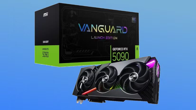msi geforce rtx 5090 vanguard large