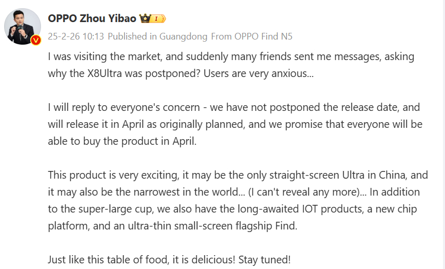 oppo find x8 ultra apri launch