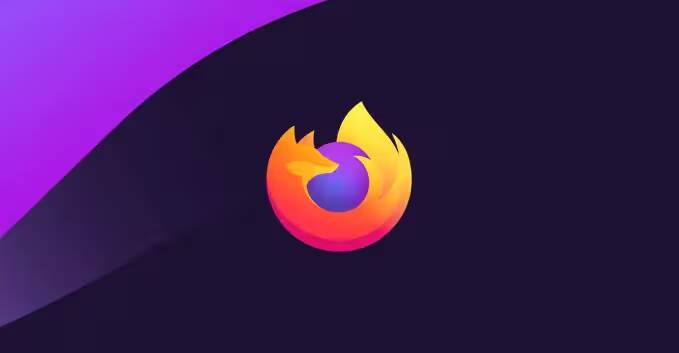 Логотип браузера Mozilla Firefox на фоне градиента
