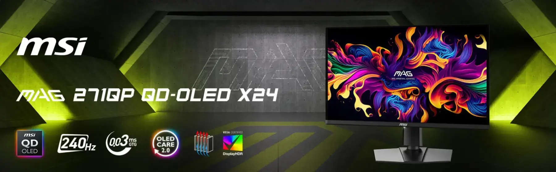 MSI представила 26,5-дюймовый QD-OLED монитор MAG 271QPX X24 3 MSI MAG 271QPX X24