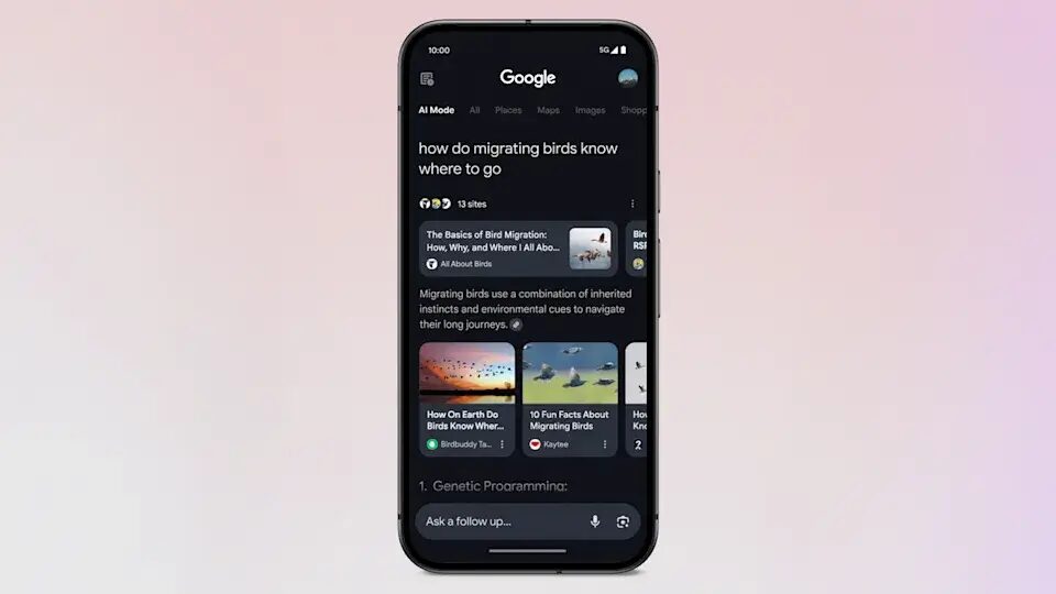 Google добавляет AI Mode в свой поисковик 2 Google