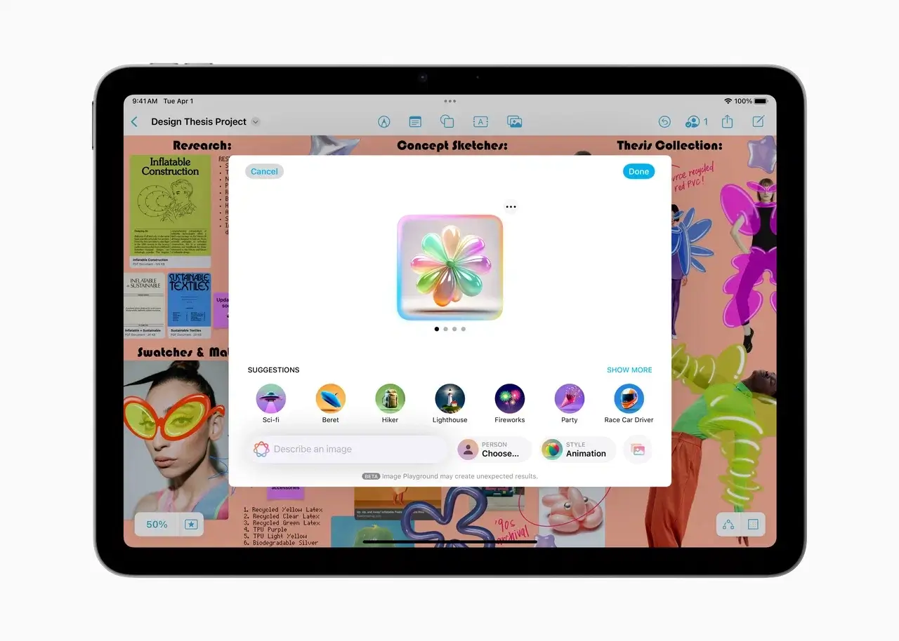 В России стартовал предзаказ новых iPad Air и iPad 13 apple ipad air apple intelligence image playground 250304
