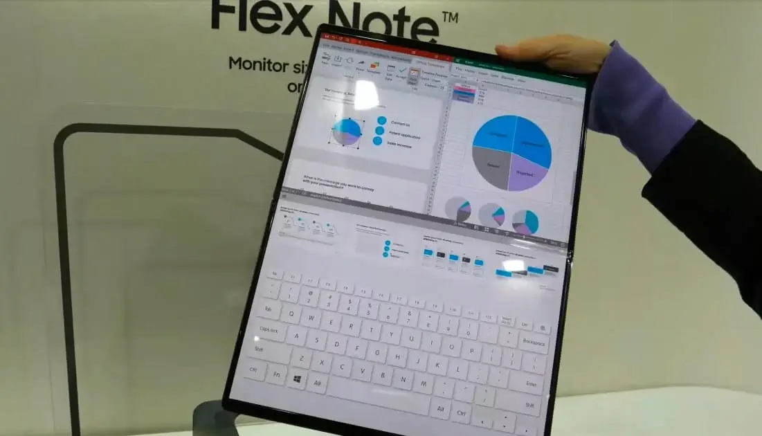 MWC 2025: Все складные концепты Samsung, представленные на конгрессе 18 flex note in hand
