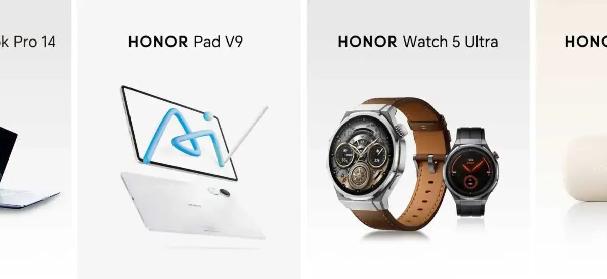 MWC 2025. Honor представила планшет, смарт-часы, наушники и ноутбук 7 honor mwc 2025 products scaled 1