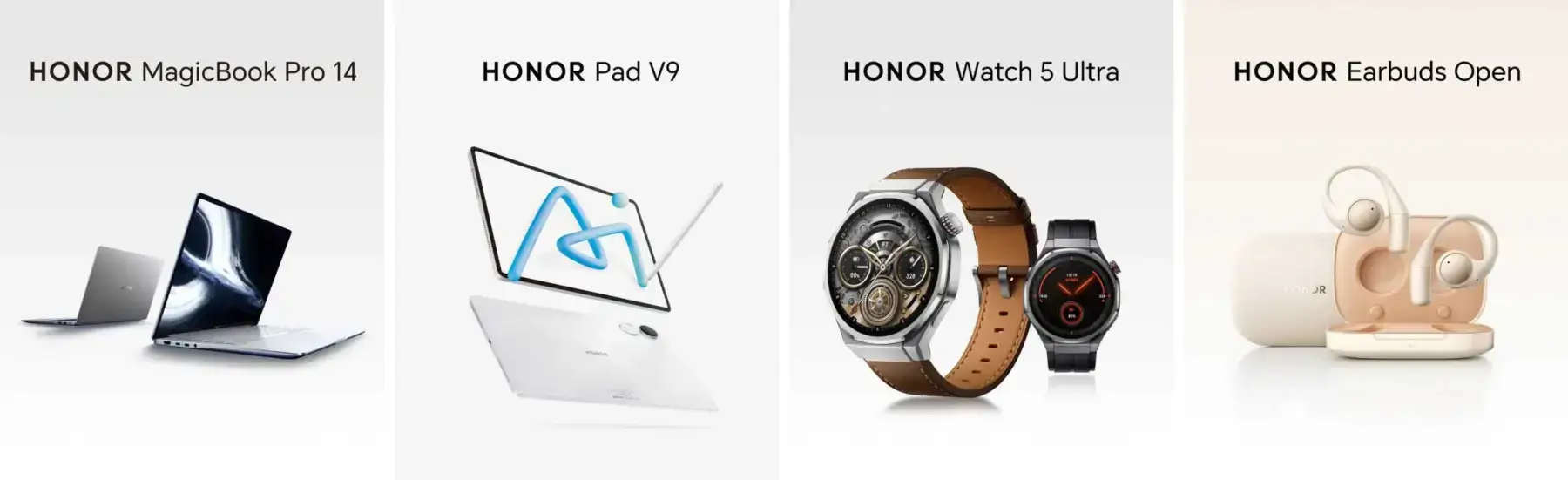 MWC 2025. Honor представила планшет, смарт-часы, наушники и ноутбук 7 honor mwc 2025 products scaled 1
