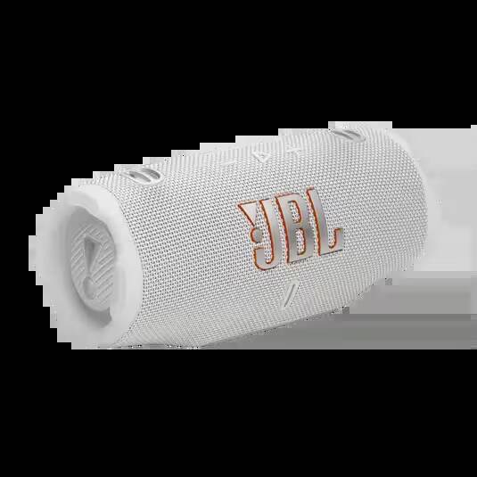 Белая портативная Bluetooth-колонка JBL Flip 7 с сетчатым корпусом