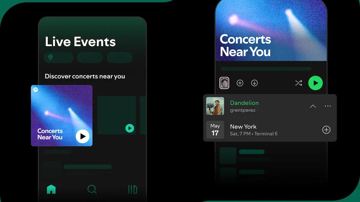 Spotify представил плейлист “Concerts Near You” для поиска концертов в вашем городе 3 Spotify