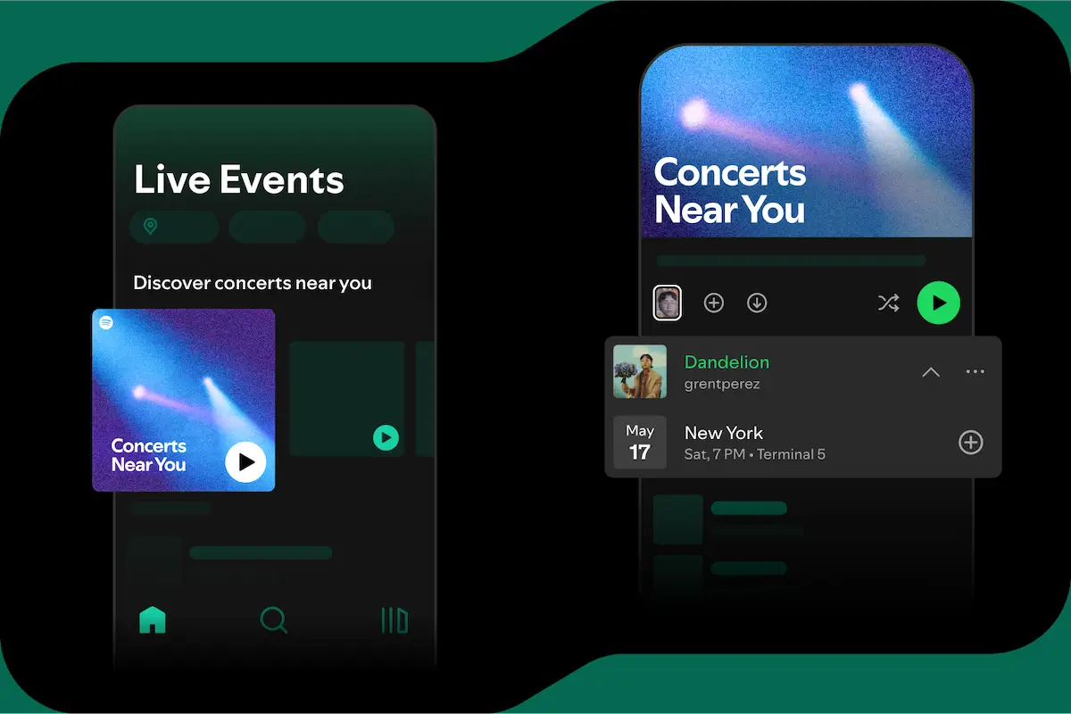 Spotify представил плейлист “Concerts Near You” для поиска концертов в вашем городе 3 Spotify