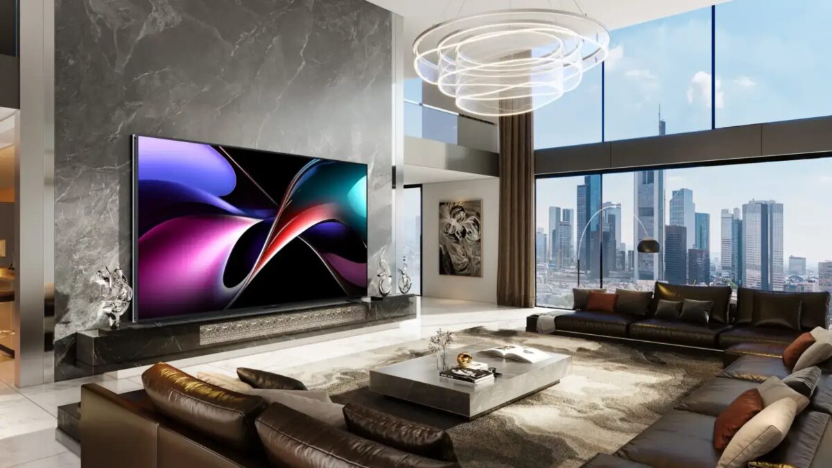 The Hisense 116UX RGB-MiniLED TV