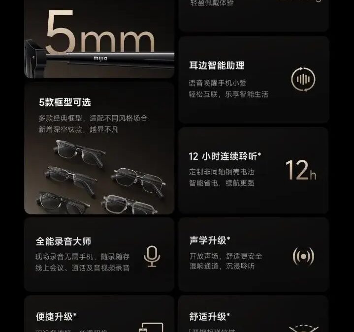 xiaomi mijia smart audio glasses 2