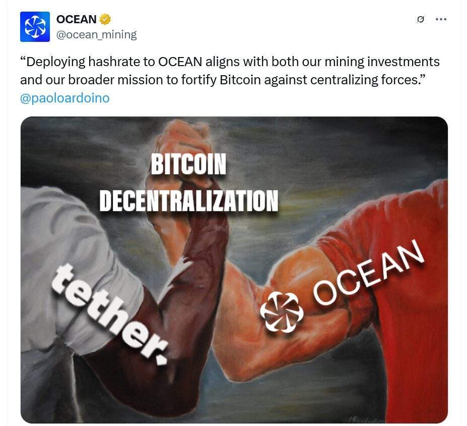 Tether и Ocean объединяются, чтобы изменить майнинг Bitcoin 4 019636d1 3feb 79f8 82bc f04358aa70a7